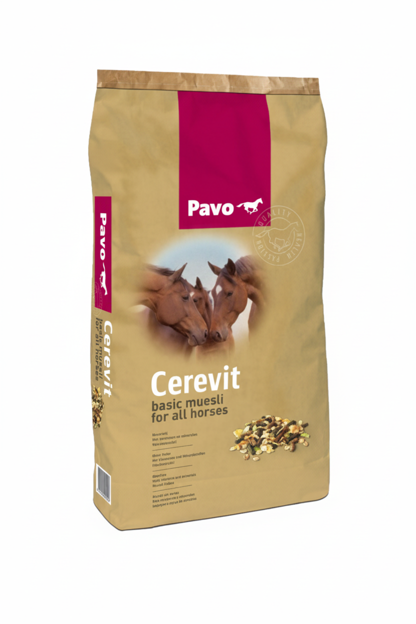 Pavo Cerevit – muesli completo y equilibrado para caballos en mantenimiento o descanso
