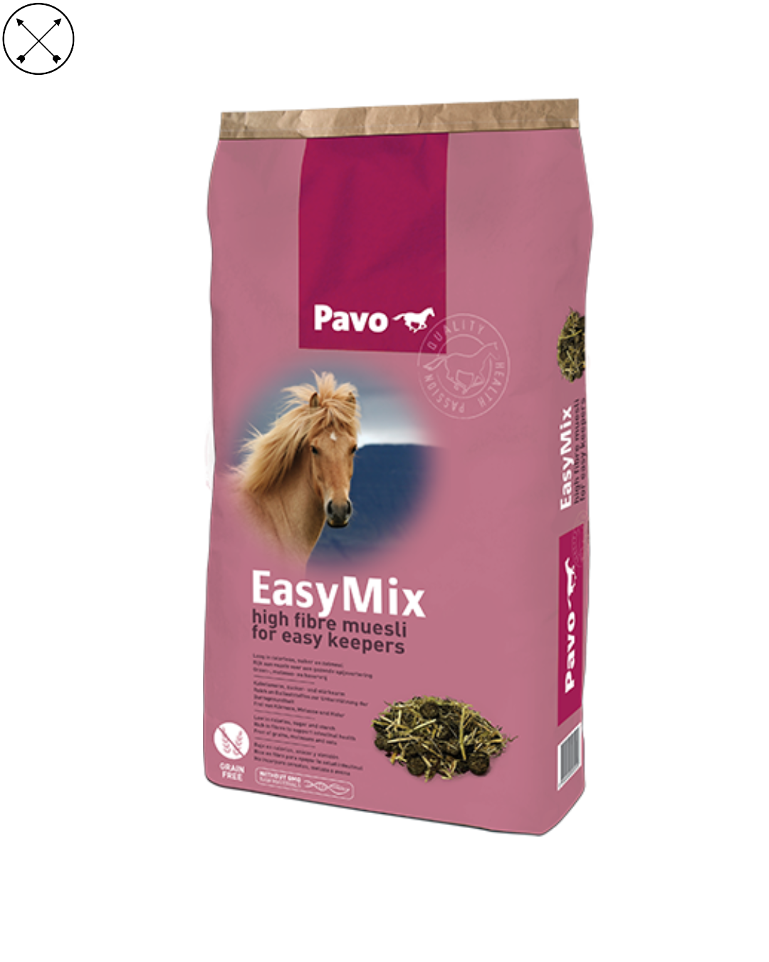"Pavo EasyMix – muesli sin avena para caballos recreativos, sabroso y fácilmente digestible"