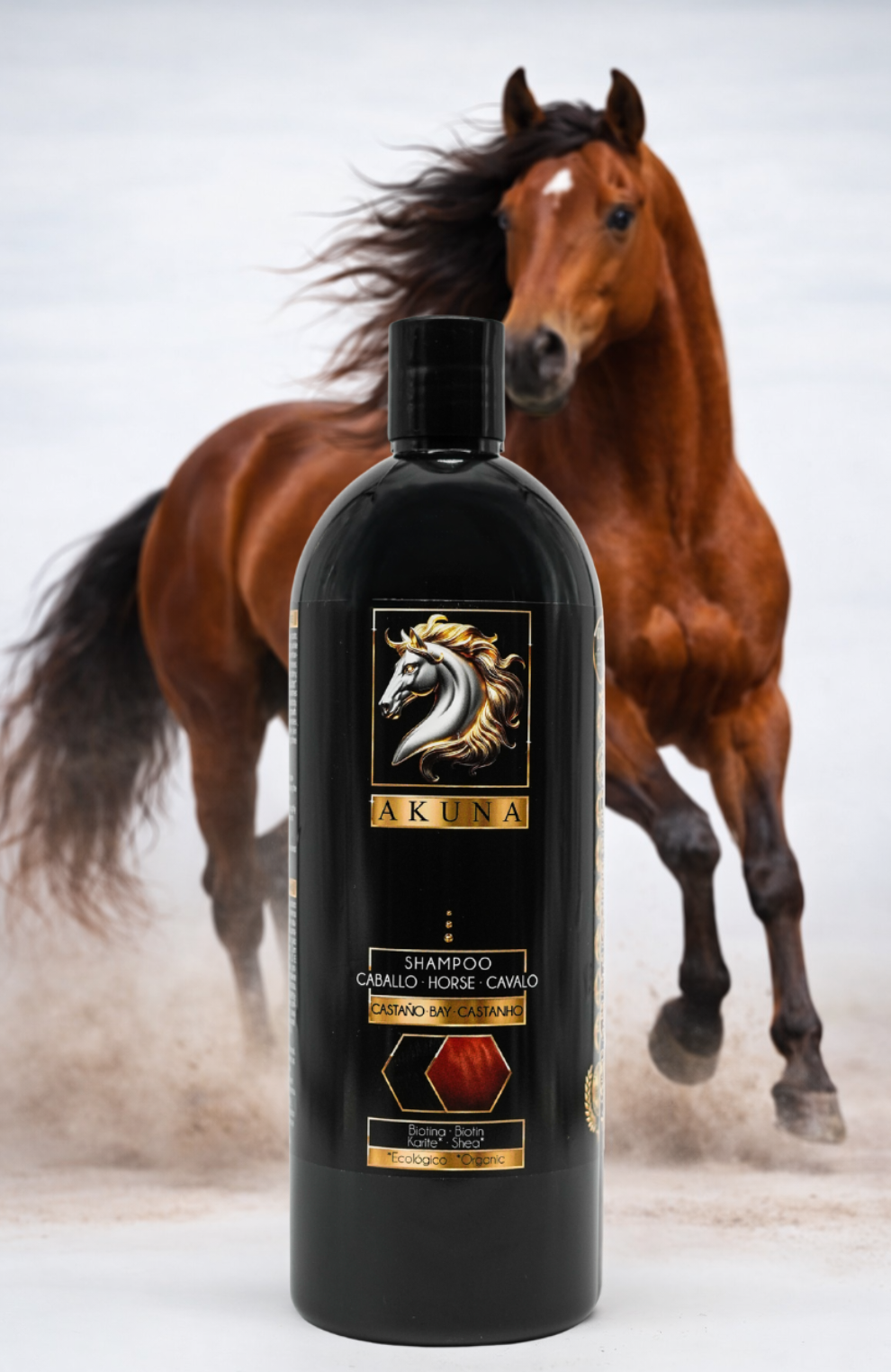 Champú para caballos Castaños 1L
