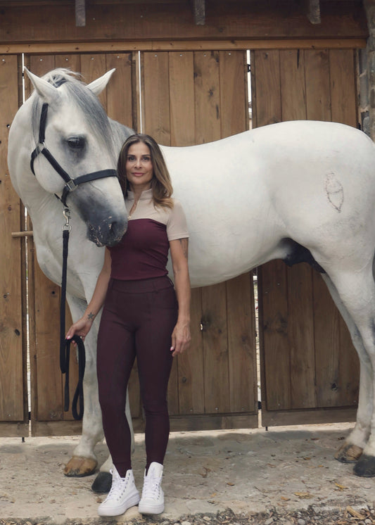 Vietnam Burgundy - Riding Leggings