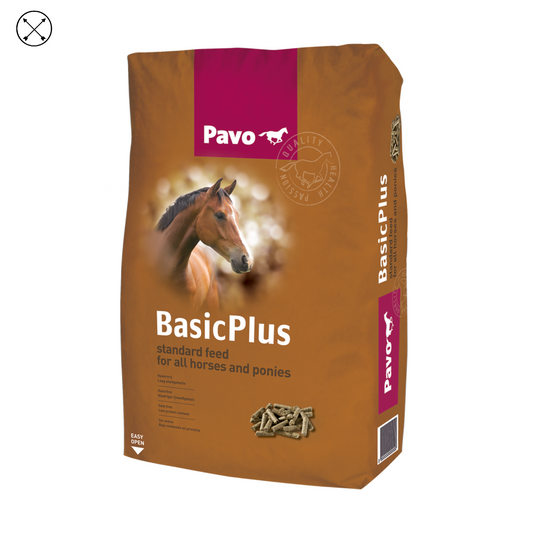 Pavo Basic Plus – pienso sin avena para caballos adultos en mantenimiento o actividad moderada