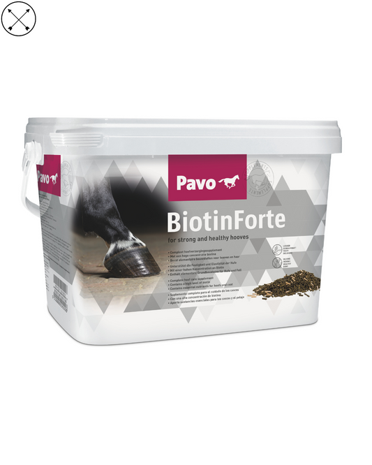 Pavo BiotinForte – suplemento para fortalecer los cascos y mejorar el pelaje del caballo
