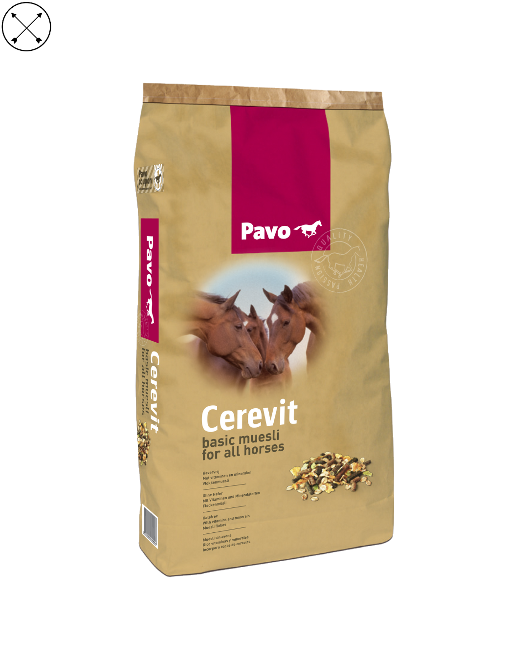 Pavo Cerevit – muesli completo y equilibrado para caballos en mantenimiento o descanso