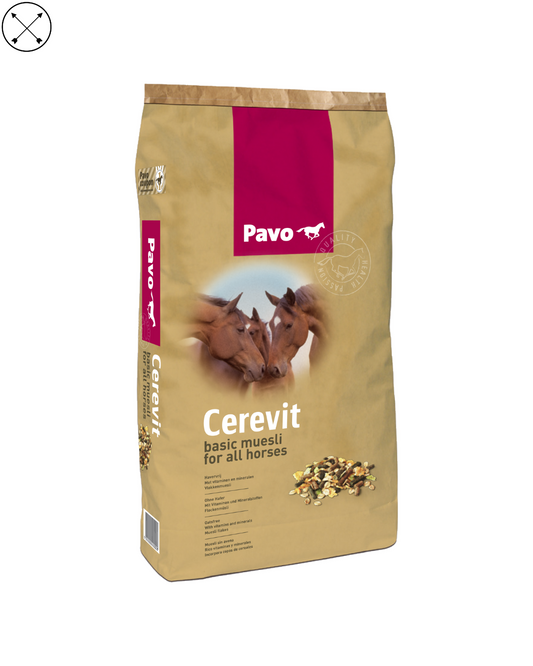 Pavo Cerevit – muesli completo y equilibrado para caballos en mantenimiento o descanso