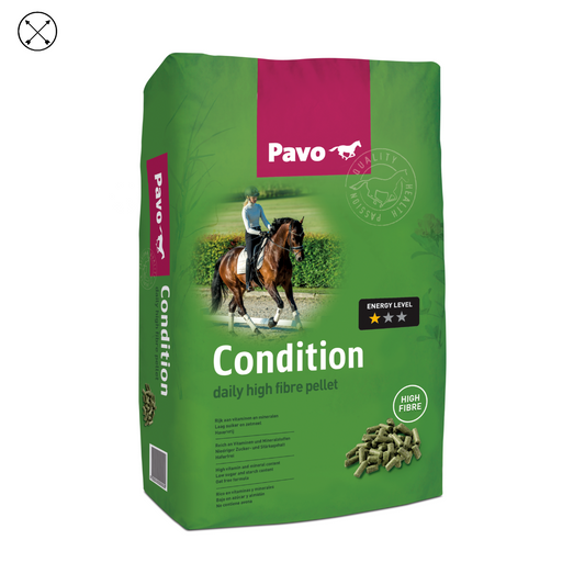 Pavo Condition – pienso completo sin avena para caballos de ocio o deporte ligero, ideal para mantener condición física estable