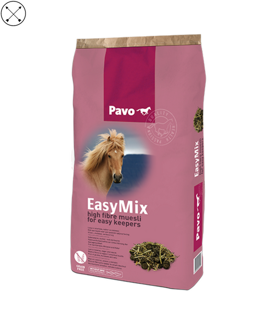 "Pavo EasyMix – muesli sin avena para caballos recreativos, sabroso y fácilmente digestible"