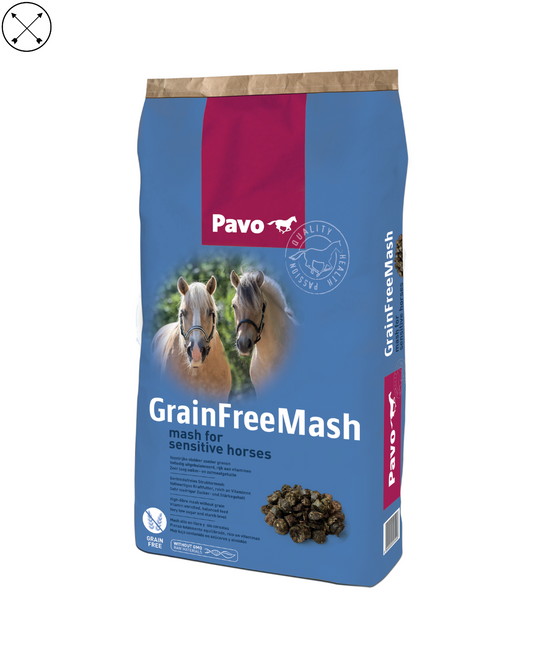 Pavo GrainFreeMash – mash saludable sin cereales ni melaza para caballos con sensibilidad digestiva o úlceras