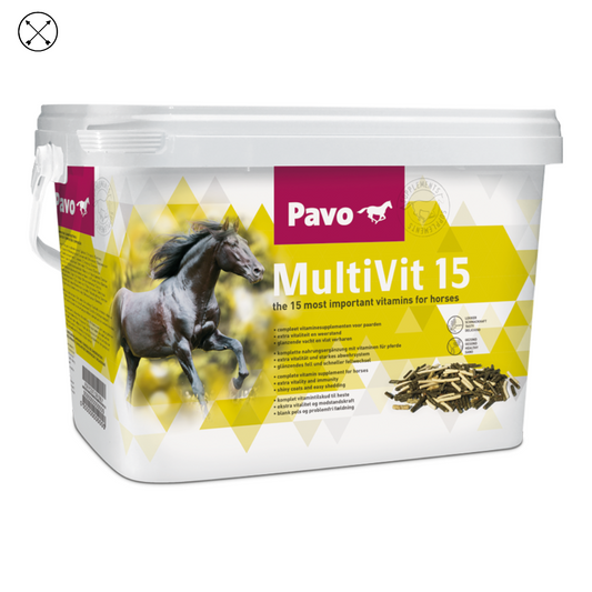 Pavo MultiVit15 – suplemento multivitamínico para caballos para mejorar salud y vitalidad
