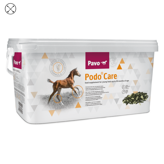 "Pavo PodoCare – suplemento para fortalecer huesos y articulaciones en potros jóvenes