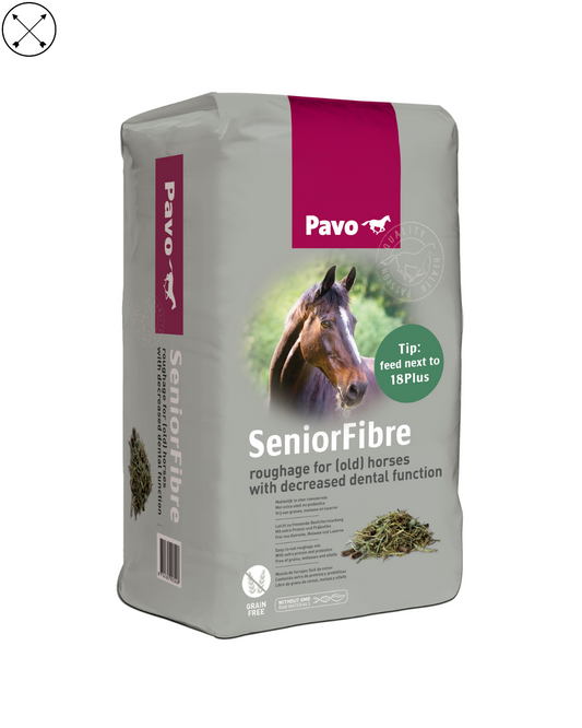 Pavo SeniorFibre – alimento sin cereales ni melaza para caballos mayores o con dificultad para masticar