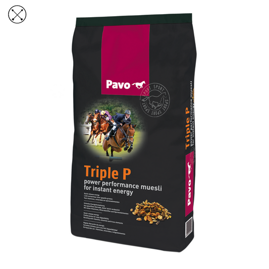 Pavo Triple P – pienso para caballos jóvenes en entrenamiento o adultos con actividad moderada