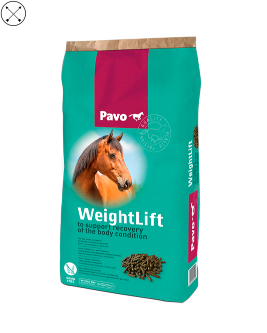 Pavo WeightLift – suplemento natural para ganar peso en caballos delgados sin cereales ni excitabilidad