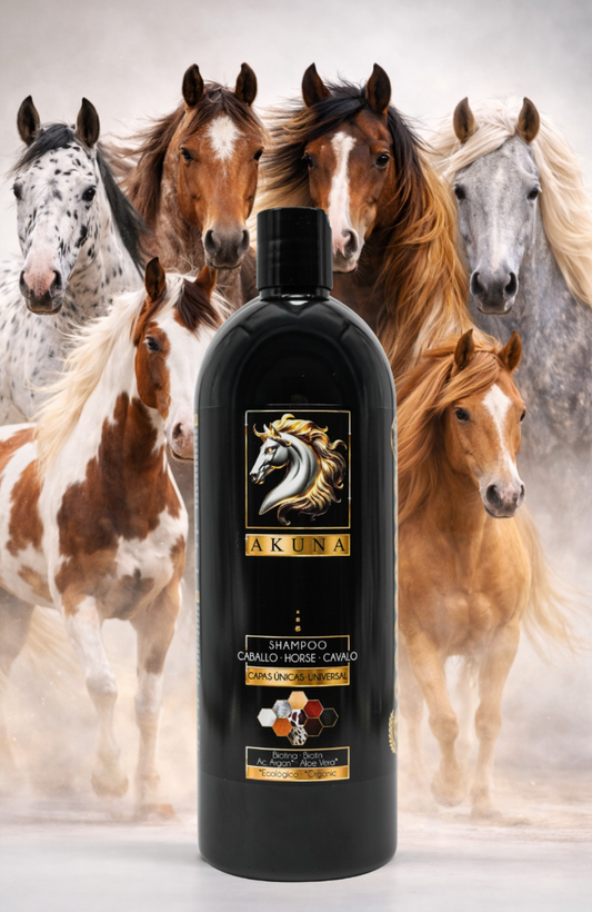 Champú para caballos Appaloosa, Pinto y Pío 1L