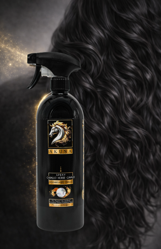 Spray Desenredante para Caballos con Brillo Espejo 1L