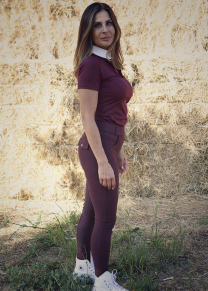 Vietnam Burgundy - Riding Leggings